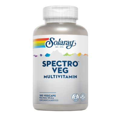 Comprar SOLARAY SPECTRO VEG MULTIVITAMIN 180 CAPSULAS VEGETALES al mejor precio en NuestraFarma, tu farmacia online