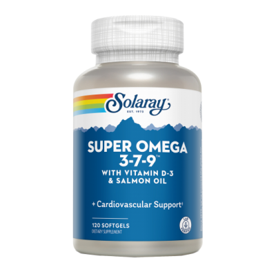 Comprar SOLARAY SUPER OMEGA 3-7-9 120 PERLAS al mejor precio en NuestraFarma, tu farmacia online