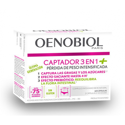 Comprar OENOBIOL CAPTADOR 3 EN 1 +PLUS 60 CAPSULAS al mejor precio en NuestraFarma, tu farmacia online