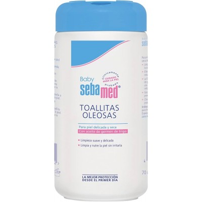 Comprar SEBAMED BABY TOALLITAS OLEOSAS 70 UNIDADES al mejor precio en NuestraFarma, tu farmacia online