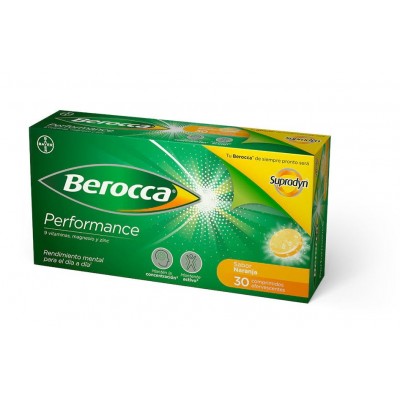 Comprar BEROCCA PERFORMANCE 30 COMPRIMIDOS EFERVESCENTES al mejor precio en NuestraFarma, tu farmacia online