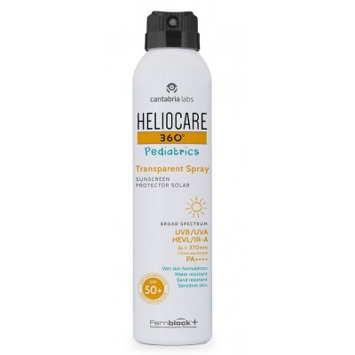 Comprar HELIOCARE 360º PEDIATRICS TRANSPARENT SPRAY SPF 50+ 200 ML al mejor precio en NuestraFarma, tu farmacia online