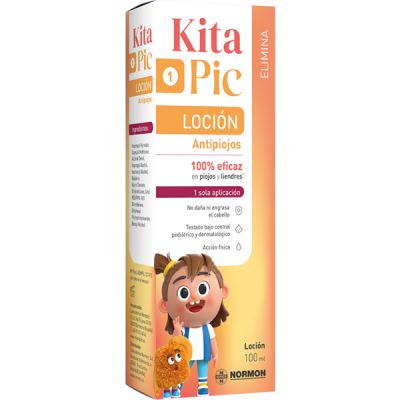 Comprar KITAPIC LOCION ANTIPIOJOS 100 ML al mejor precio en NuestraFarma, tu farmacia online