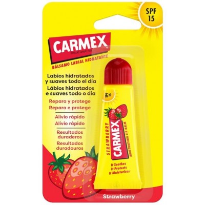 Comprar CARMEX STRAWBERRY BALSAMO LABIAL HIDRATANTE 10 G al mejor precio en NuestraFarma, tu farmacia online