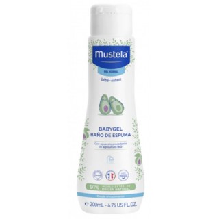 MUSTELA BABYGEL BAÑO ESPUMA CON AGUACATE BIO 200 ML