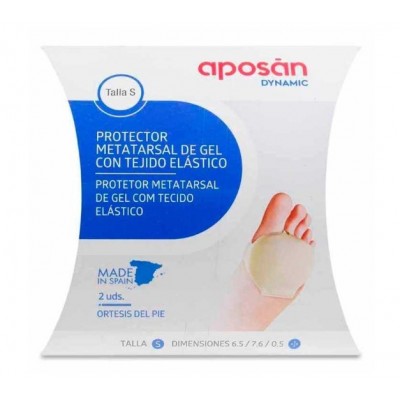 Comprar APOSAN DYNAMIC PROTECTOR METATARSAL DE GEL CON TEJIDO ELASTICO TALLA S 2 UNIDADES al mejor precio en NuestraFarma, tu farmacia online