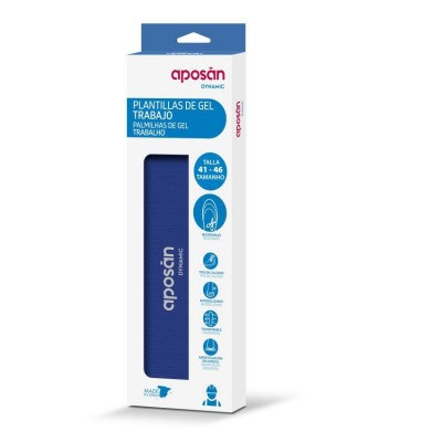 Comprar APOSAN DYNAMIC PLANTILLAS DE GEL TRABAJO TALLA 41-46 2 UNIDADES al mejor precio en NuestraFarma, tu farmacia online