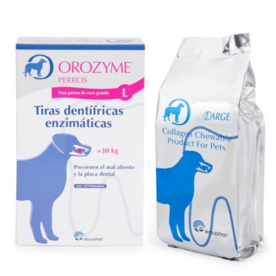 Comprar ECUPHAR OROZYME PERROS TIRAS DENTIFRICAS ENZIMATICAS TALLA L al mejor precio en NuestraFarma, tu farmacia online