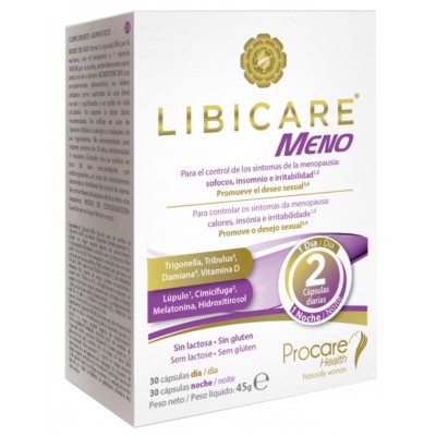 Comprar LIBICARE MENO 30 + 30 CAPSULAS al mejor precio en NuestraFarma, tu farmacia online