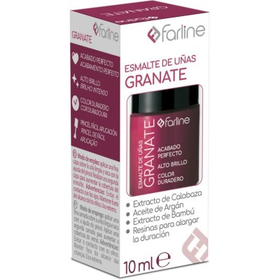 Comprar FARLINE ESMALTE DE UÑAS COLOR GRANATE 10 ML al mejor precio en NuestraFarma, tu farmacia online