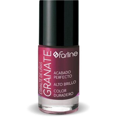 Comprar FARLINE ESMALTE DE UÑAS COLOR GRANATE 10 ML al mejor precio en NuestraFarma, tu farmacia online
