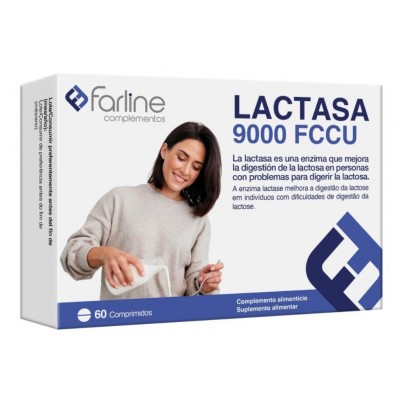 Comprar FARLINE COMPLEMENTOS LACTASA 9000 FCCU 60 COMPRIMIDOS al mejor precio en NuestraFarma, tu farmacia online