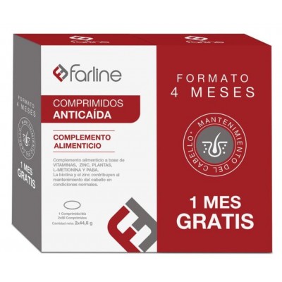 Comprar FARLINE PACK ANTICAIDA TRATAMIENTO 4 MESES 2 X 56 COMPRIMIDOS al mejor precio en NuestraFarma, tu farmacia online