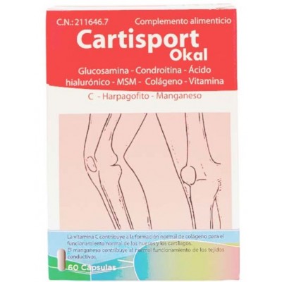 Comprar OKAL CARTISPORT 60 CAPSULAS al mejor precio en NuestraFarma, tu farmacia online