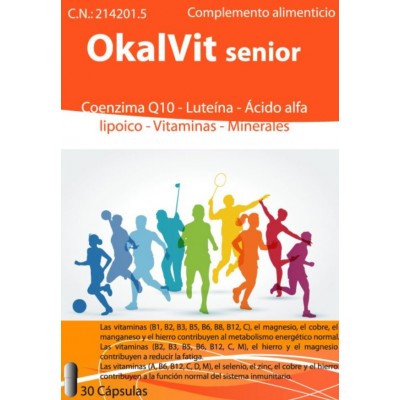 Comprar OKALVIT SENIOR 30 CAPSULAS al mejor precio en NuestraFarma, tu farmacia online