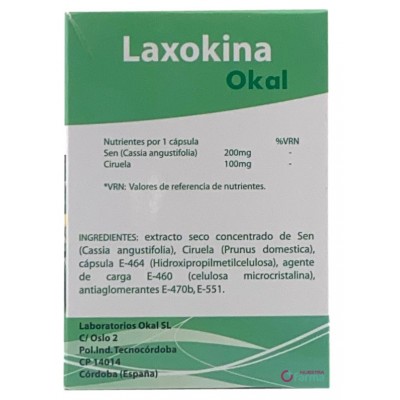 Comprar OKAL LAXOKINA 60 CAPSULAS al mejor precio en NuestraFarma, tu farmacia online