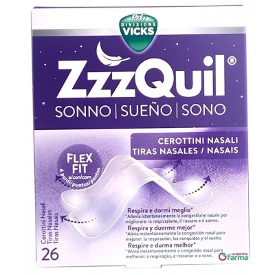 Comprar ZZZQUIL SUEÑO 26 TIRAS NASALES al mejor precio en NuestraFarma, tu farmacia online