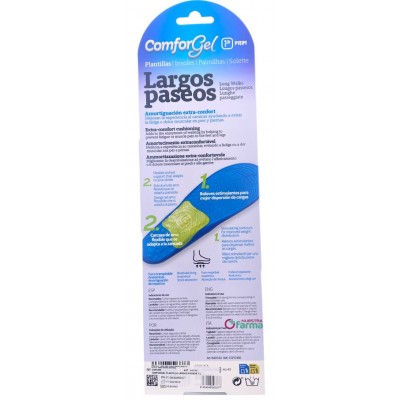 Comprar PRIM COMFORGEL PLANTILLA LARGOS PASEOS TALLA S 2 UNIDADES al mejor precio en NuestraFarma, tu farmacia online