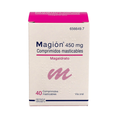 Comprar MAGION 450 MG 40 COMPRIMIDOS MASTICABLES al mejor precio en NuestraFarma, tu farmacia online