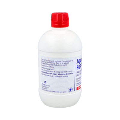 Comprar AGUA OXIGENADA FORET 30 MG/ML SOLUCION CUTANEA Y CONCENTRADO PARA SOLUCION BUCAL 1 FRASCO 500 ML al mejor precio en NuestraFarma, tu farmacia online