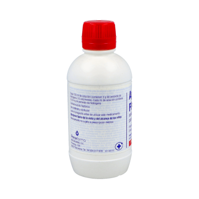 Comprar AGUA OXIGENADA FORET 30 MG/ML SOLUCION CUTANEA Y CONCENTRADO PARA SOLUCION BUCAL 1 FRASCO 250 ML al mejor precio en NuestraFarma, tu farmacia online