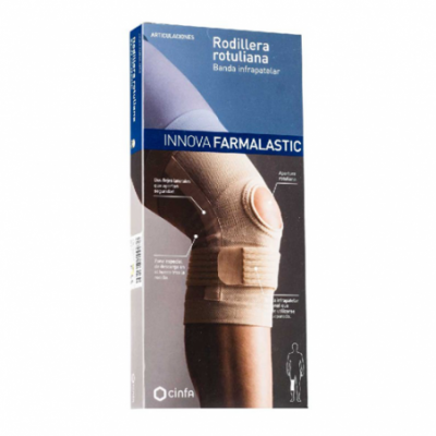 Comprar FARMALASTIC INNOVA RODILLERA ROTULIANA CON BANDA INFRAPATELAR TALLA MEDIANA al mejor precio en NuestraFarma, tu farmacia online