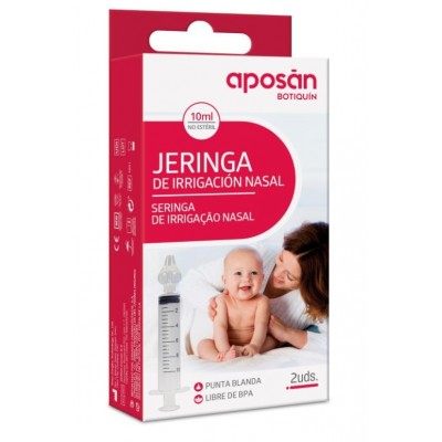 Comprar APOSAN BOTIQUIN JERINGA IRRIGADOR NASAL 10 ML 2 UNIDADES al mejor precio en NuestraFarma, tu farmacia online