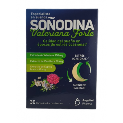 Comprar SOÑODINA VALERIANA FORTE 30 COMPRIMIDOS al mejor precio en NuestraFarma, tu farmacia online