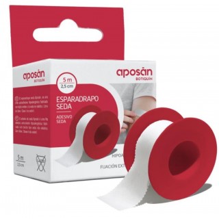 APOSAN BOTIQUIN ESPARADRAPO SEDA  5 M X 2,5 CM