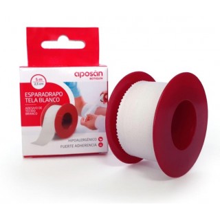 APOSAN BOTIQUIN ESPARADRAPO TELA BLANCO 5 M X 2,5 CM