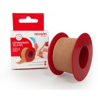 APOSAN BOTIQUIN ESPARADRAPO TELA COLOR PIEL 5 M X 2,5 CM