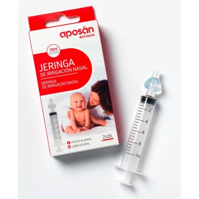 Comprar APOSAN BOTIQUIN JERINGA IRRIGADOR NASAL 10 ML 2 UNIDADES al mejor precio en NuestraFarma, tu farmacia online