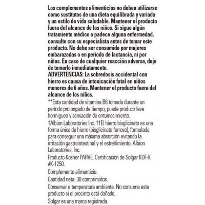 Comprar SOLGAR FORMULA VM-2000 30 COMPRIMIDOS al mejor precio en NuestraFarma, tu farmacia online