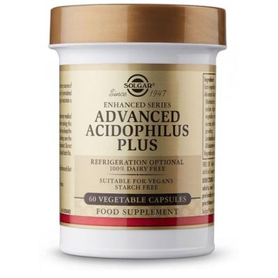 Comprar SOLGAR ADVANCED ACIDOPHILUS PLUS 60 CAPSULAS VEGETALES al mejor precio en NuestraFarma, tu farmacia online
