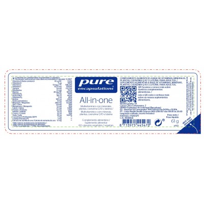 Comprar PURE ENCAPSULATIONS ALL IN ONE 60 CAPSULAS al mejor precio en NuestraFarma, tu farmacia online