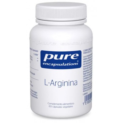 Comprar PURE ENCAPSULATIONS L-ARGININA 60 CAPSULAS al mejor precio en NuestraFarma, tu farmacia online