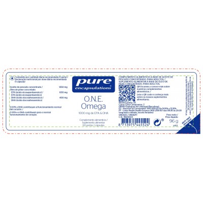 Comprar PURE ENCAPSULATIONS O.N.E. OMEGA 60 PERLAS al mejor precio en NuestraFarma, tu farmacia online