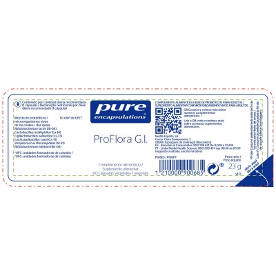 Comprar PURE ENCAPSULATIONS PROFLORA G.I. 60 CAPSULAS VEGETALES al mejor precio en NuestraFarma, tu farmacia online