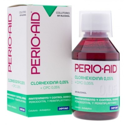 Comprar PERIO AID CHX 0,05% + CPC 0,05% MANTENIMIENTO Y CONTROL COLUTORIO 150 ML al mejor precio en NuestraFarma, tu farmacia online