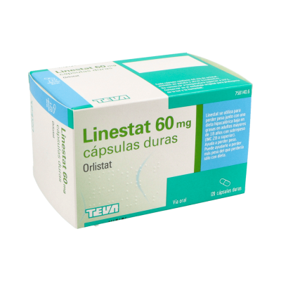 Comprar LINESTAT 60 MG 120 CAPSULAS al mejor precio en NuestraFarma, tu farmacia online