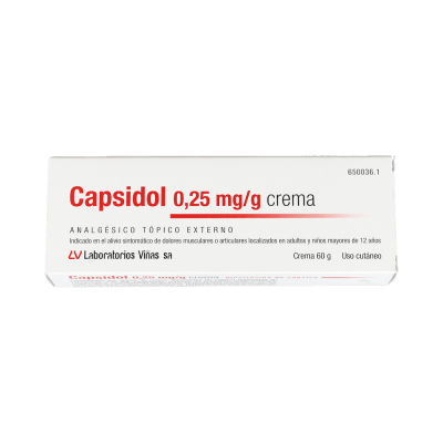 Comprar CAPSIDOL 0,25 MG/G CREMA 1 TUBO 60 G al mejor precio en NuestraFarma, tu farmacia online