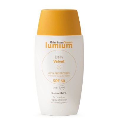 Comprar GALENICUM DERMA LUMIUM DAILY VELVET SPF50 50 ML al mejor precio en NuestraFarma, tu farmacia online