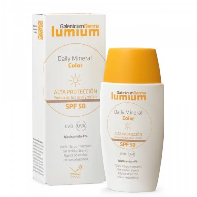 Comprar GALENICUM DERMA LUMIUM DAILY MINERAL COLOR SPF50 50 ML al mejor precio en NuestraFarma, tu farmacia online