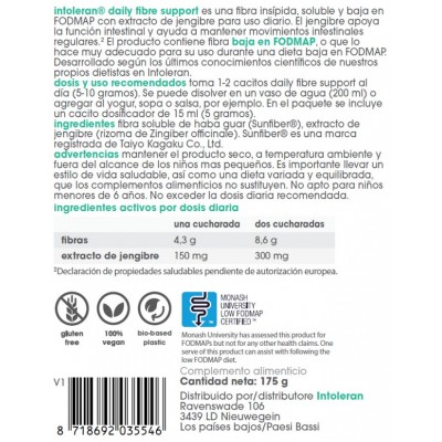 Comprar INTOLERAN DAILY FIBRE SUPPORT 175 G al mejor precio en NuestraFarma, tu farmacia online
