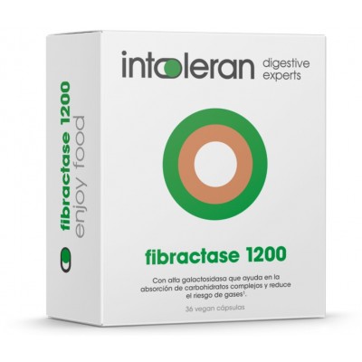 Comprar INTOLERAN FIBRACTASE 1200 (FORTE) 36 CAPSULAS VEGANAS al mejor precio en NuestraFarma, tu farmacia online