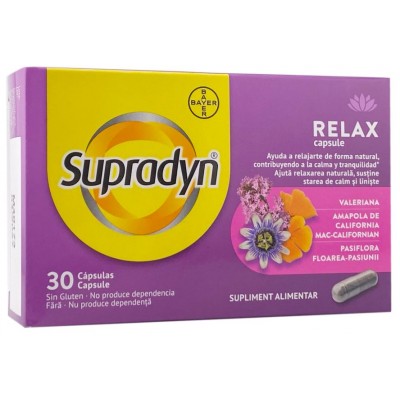 Comprar SUPRADYN RELAX 30 CAPSULAS al mejor precio en NuestraFarma, tu farmacia online