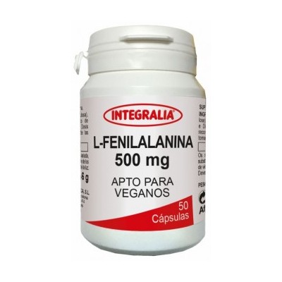 Comprar INTEGRALIA L-FENILALANINA 500 MG 50 CAPSULAS al mejor precio en NuestraFarma, tu farmacia online