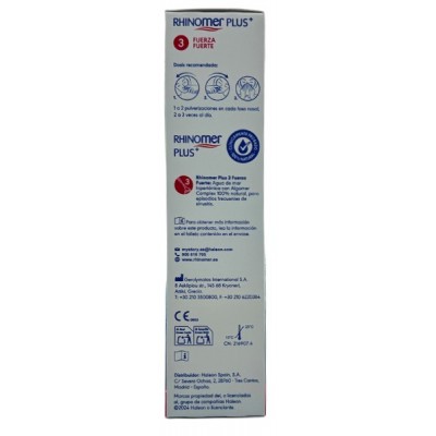Comprar RHINOMER PLUS USUARIOS FRECUENTES FUERZA 3 FUERTE SPRAY 125 ML al mejor precio en NuestraFarma, tu farmacia online