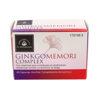 Comprar EL NATURALISTA GINKGOMEMORI COMPLEX 60 CAPSULAS al mejor precio en NuestraFarma, tu farmacia online
