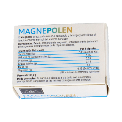 Comprar EL NATURALISTA MAGNEPOLEN 60 CAPSULAS al mejor precio en NuestraFarma, tu farmacia online
